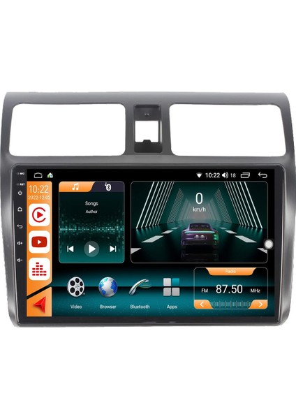 Suzuki Swift Android 12 Multimedya Carplay 8gb Ram + 128GB HDD Navigasyon Ekran