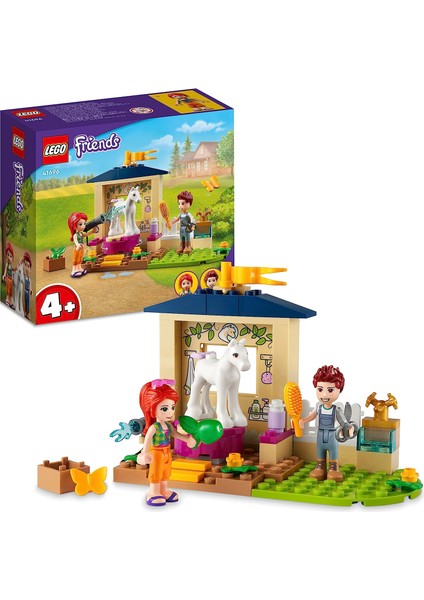 Friends Midilli Yıkama Ahırı 41696-4 Yaş ve Üzeri Için Bir Midilli, Mia ve Daniel Mini Bebekleri Içeren Oyuncak Yapım S (60 Parça)