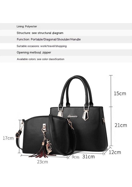 2 Adet Bayan Moda Tasarım Omuz Çantası (Yurt Dışından) fiyatları