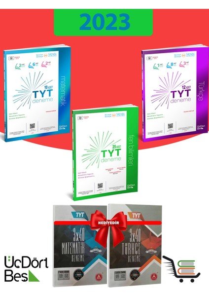 2023 Model-TYT Sayısal Deneme Seti Çııkmış Sorular Denemeleri li