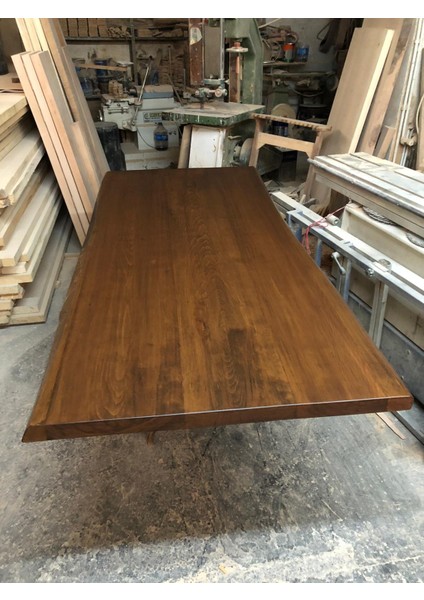Doğal Kenar Kütük Masa Üstü 90X180.CM modelleri