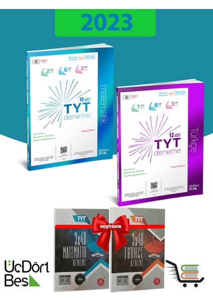 2023 Model-TYT Türkçe-Matematik Deneme Seti Çıkmış Sorular Denemeleri li fiyatları