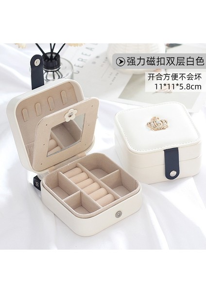 Juhui Store Mini Mücevher Kutusu Organizatör Ekranı Seyahat Mücevher Kutusu (Yurt Dışından)