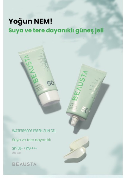 Hassas Ciltler Için Yatıştırıcı Nemlendirici Fresh Güneş Kremi Spf 50+ Pa++++