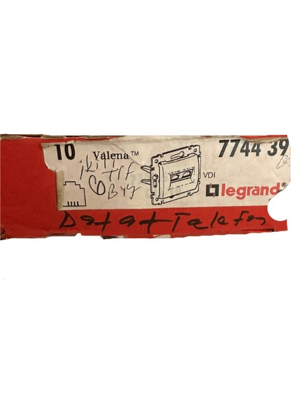 Valena 774439 RJ11 Telefon Girişi 2'li Beyaz Çerçeve Dahil