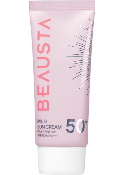 Lekeli Ciltler Için Mild Sun Pink Tone-Up Güneş Kremi Spf 50+ Pa++++