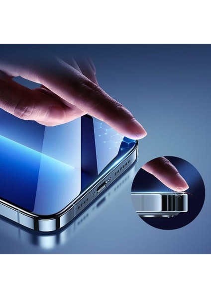 iPhone 14 Uyumlu Tam Kaplama Bilvis Double Strong Tempered Glass Cam Ekran Koruyucu modelleri