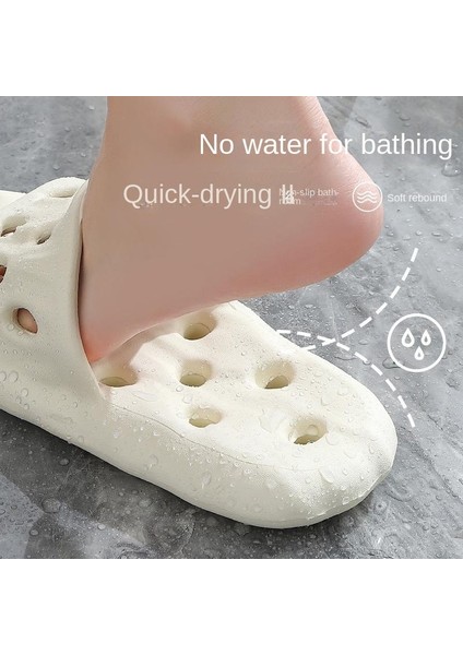 Banyo Su Sızıntısı Kapalı Kaymaz Yumuşak Hissediyorum Banyo Terliği (Yurt Dışından)