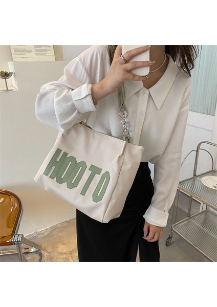Kadın Moda Mektup Omuz Çantası Günlük Banliyö Tote Çanta (Yurt Dışından)