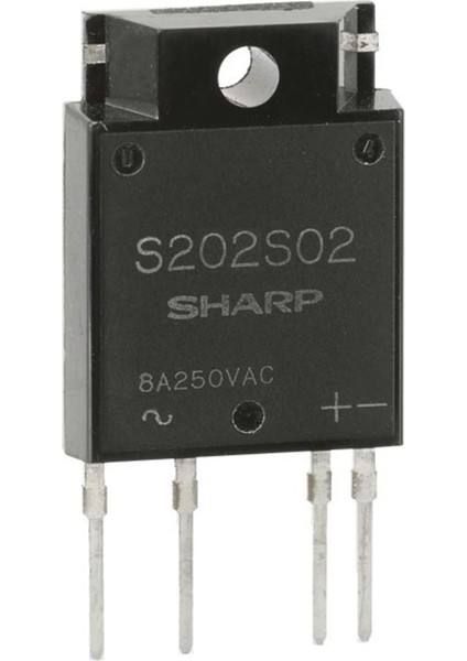 S202SE2 (240VAC/8A, 3..32VDC, 1 - FAZ, PCB, DC - AC Ssr)