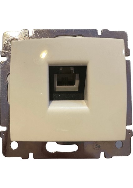 Valena 774438 RJ11 Tekli Telefon Prizi Beyaz Çerçeve Dahil