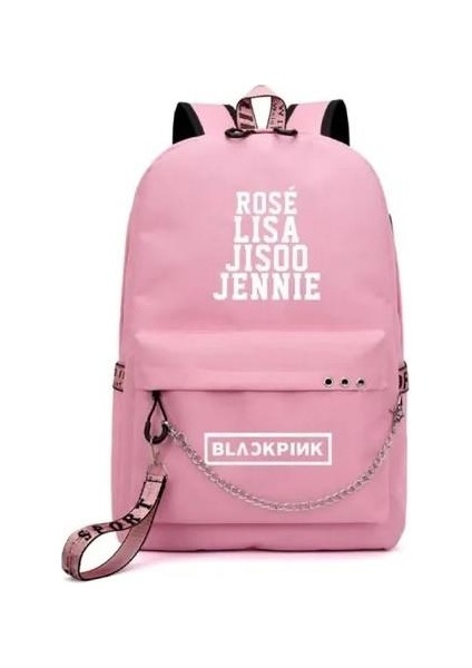 Blackpink Temalı Lisa Jennie Jisoo - Okul Için Usb Sırt Çantası, Colo (Yurt Dışından)