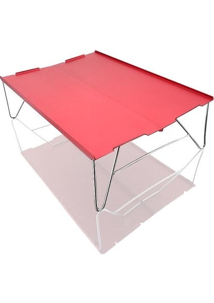 Mini Alüminyum Masa Ultra Hafif Katlanır Piknik Masası Kırmızı (Yurt Dışından) fiyatları