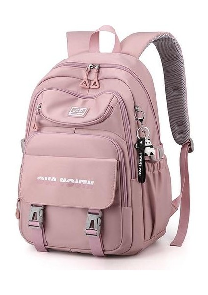 Çocuk Büyük Kapasiteli Okul Çantası - Mor (Yurt Dışından)