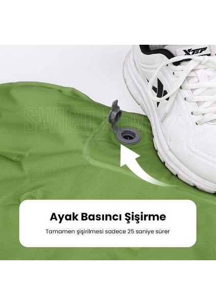 Yastıklı Ve Pompalı Tek Kişilik Şişme Yatak - Gri (Yurt Dışından) fiyatları