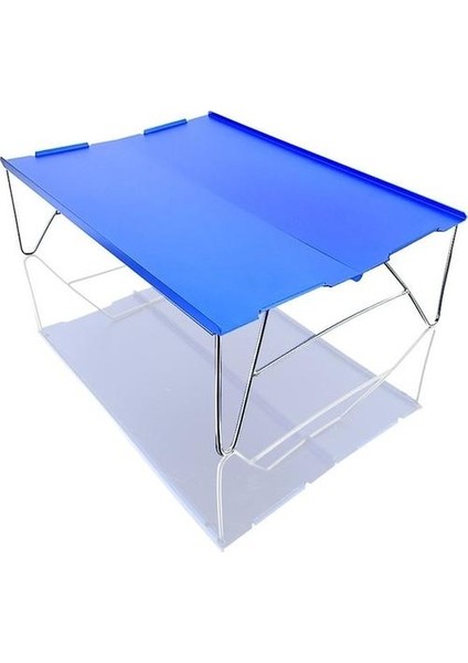 Mini Alüminyum Masa Ultra Hafif Katlanır Piknik Masası Mavi (Yurt Dışından)