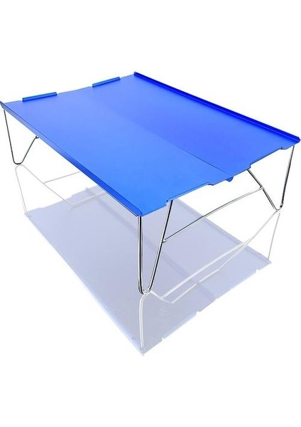Mini Alüminyum Masa Ultra Hafif Katlanır Piknik Masası Mavi (Yurt Dışından)