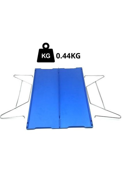 Mini Alüminyum Masa Ultra Hafif Katlanır Piknik Masası Mavi (Yurt Dışından)
