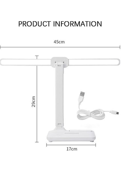 Çift Başlı Şarj Edilebilir 4000mah Masa Lambası (Yurt Dışından)