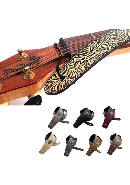 Ayarlanabilir Gitarlar Bas Kayışı Kemer Dize Cihazı Yedek Parçaları Bej( ) (Yurt Dışından)