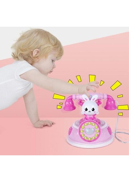 Eğitim Telefon Oyuncak Erken Eğitim Müzik Ses Telefon Bebekler Için Pink (Yurt Dışından) fırsatları