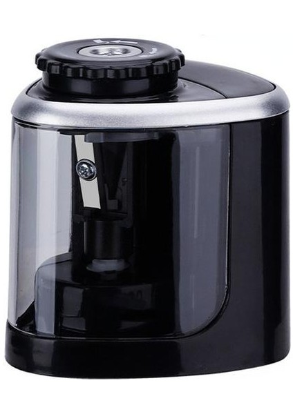 6 - 8mm Kalem 2'Si 1 Arada Elektrikli Manuel Otomatik Kalemtıraş - Siyah (Yurt Dışından)