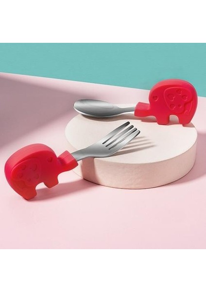 2 Takım Bebek Eğitim Yemek Kaşığı (Yurt Dışından)