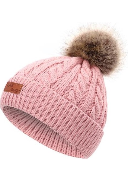 Kış Kalın Rahat Ve Basit Şapka Bebek Beanie Şapka (Yurt Dışından)