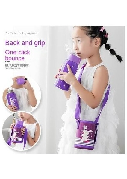 316 Paslanmaz Çelik Çocuk Soğuk Yalıtım Kupası Led Akıllı Termos Su Kupası 500ml (Yurt Dışından) modelleri