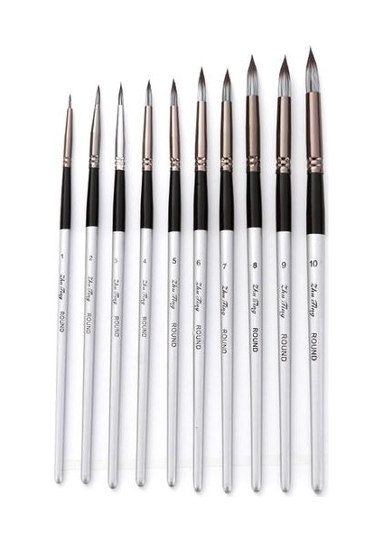 10'Lu Boya Fırçaları Seti (Yurt Dışından)