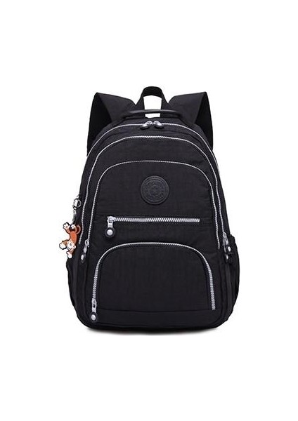 Sırt Çantaları Okul Sırt Çantası Laptop Bagpack Seyahat Çantası, Boyutu: 31x14x42 Cm (T0989 Siyah) (Yurt Dışından)