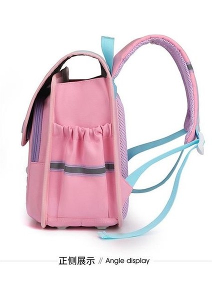 Lovehome Desen Baskılı Çocuk Sırt Çantası - Mavi / Pembe (Yurt Dışından) fiyatları