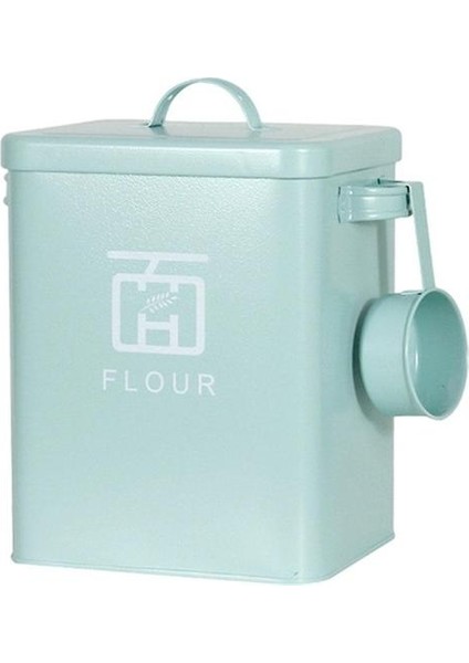 6l Metal Çamaşır Deterjanı Bider Yıkama Tozu Saklama Kutusu Ev Yeşil (Yurt Dışından)