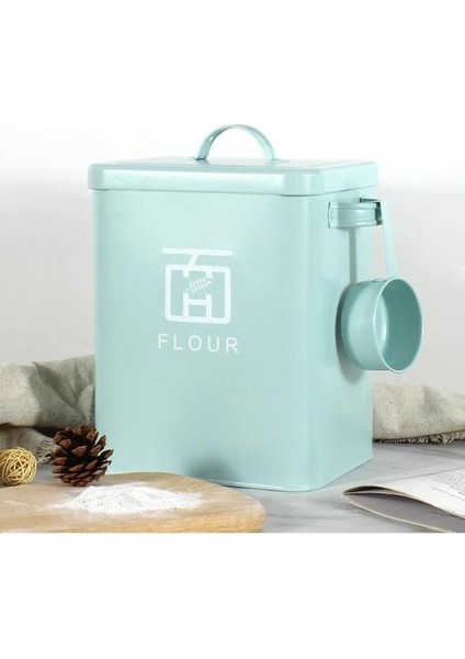 6l Metal Çamaşır Deterjanı Bider Yıkama Tozu Saklama Kutusu Ev Yeşil (Yurt Dışından) fiyatları
