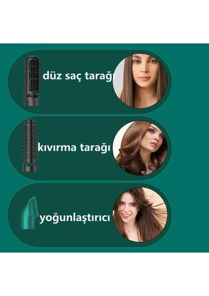 3'Ü 1 Arada Saç Kurutma Makinesi Sıcak Hava Fırçası Saç Bigudi Tarak Bukleler Şekillendirici Araçlar Elektrikli Iyon Kurutma Makinesi Fırçası (Yurt Dışından) modelleri