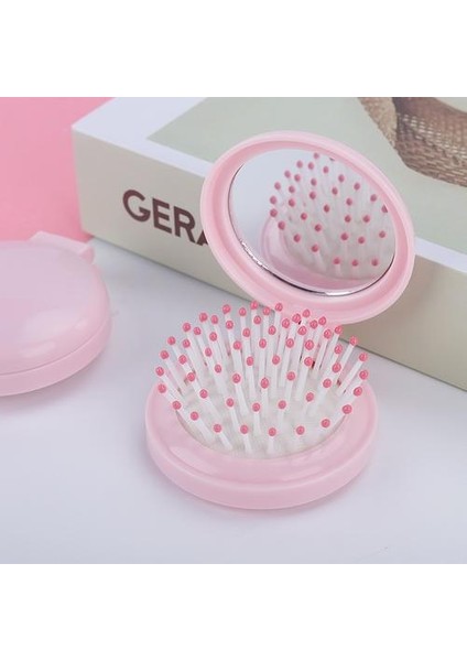 Pinellia Flowers Katlanır Taşınabilir Aynalı Tarak - Mor (Yurt Dışından) fırsatları