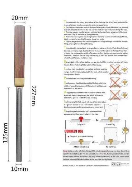 Gitar Fret Soyunma Taçlandırma Dosya Klavye Klavye Tesviye Öğütme (Yurt Dışından)
