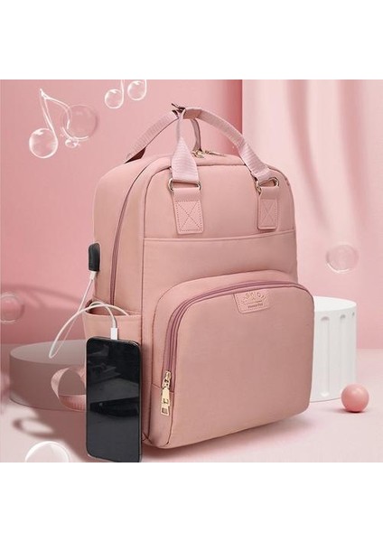 Büyük Kapasiteli Bebek Bakım Çantası - Pembe (Yurt Dışından) modelleri