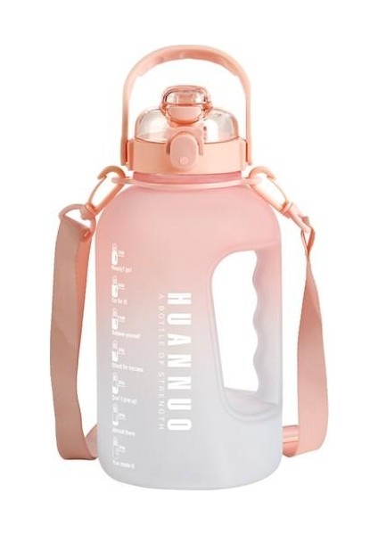 2200ml Taşınabilir Büyük Kapasiteli Plastik Bardak T Varil Spor Su Isıtıcısı Spor Su Bardağı Açık Ölçek İle Bardak (Yurt Dışından)