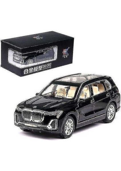 1: 24 Bmw X7 Araba Modeli Alaşım Araba Döküm Oyuncak Araba Modeli Geri Çekin Oyuncak Koleksiyon (Siyah) (Yurt Dışından)