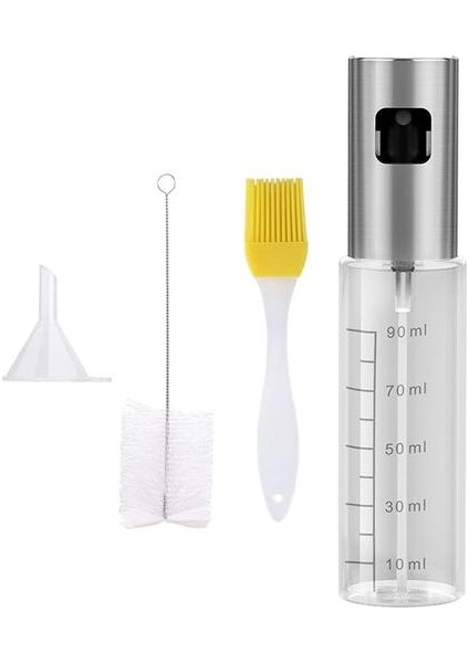 Paslanmaz Çelik 90 Ml Cam Yağ Püskürtme Şişesi Pişirme Için 1 Adet (Yurt Dışından)
