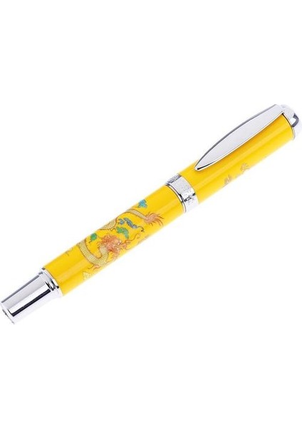 Altın Ejderha Desen Kalem 0.7mm Nib Kalem Dolma Kalem Dayanıklı Tükenmez Kalem (Yurt Dışından)