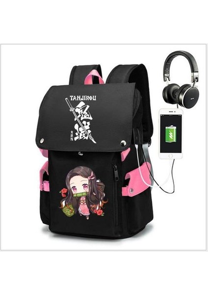 Demon Slayer Hırsızlığa Karşı Sırt Çantası Laptop Çantası (Yurt Dışından) fiyatları