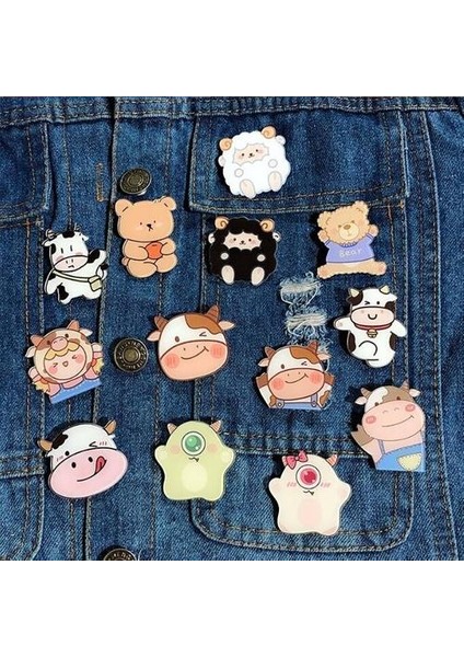 Pin Rozet Iğne 13'Lu Boğa Başı Akrilik (Yurt Dışından) modelleri