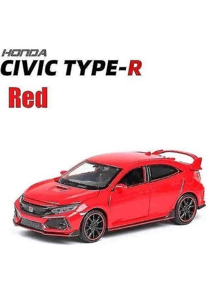 1: 32 Honda Civic Tip R Diecasts Araba Modeli (Kırmızı) (Yurt Dışından)