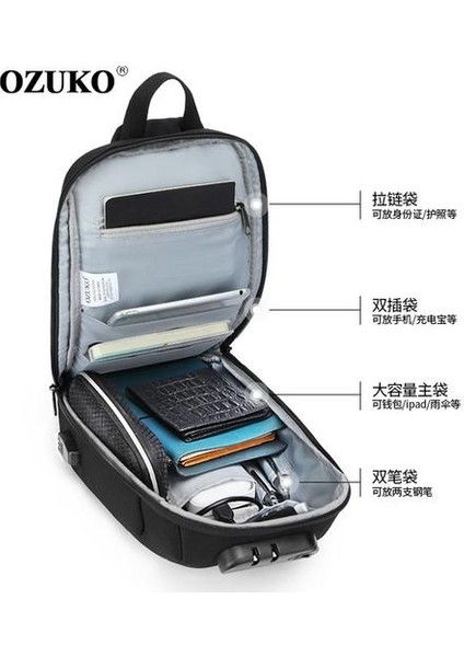 Mensch Erkek Göğüs Çantası Trendy Marka Spor Messenger Çanta (Yurt Dışından) modelleri