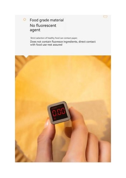 200 Yaprak Tek Kullanımlık Fritöz Yuvarlak Pişirme Kağıdı 16 Cm. (Yurt Dışından)