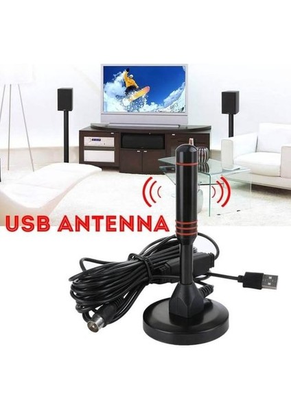 Hd Dijital Iç Mekan Güçlendirilmiş Tv Anteni 200 Mil Amplifikatörlü Ultra Hdtv Vhf/Uhf Hızlı Tepki Iç Mekan Dış Mekan Anten Hd Seti (Yurt Dışından)