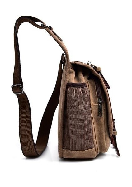 Erkek Vintage Küçük Kanvas Omuz Çantası Crossbody Cüzdan (Yurt Dışından) fiyatları