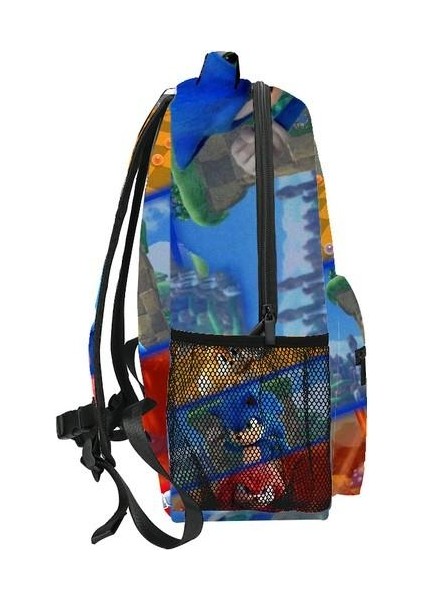 Ilkokul Ve Ortaokul Öğrencileri Için Kirpi Sonic Sonıc Okul Çantası (Yurt Dışından)